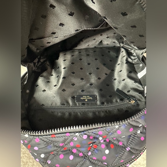 SOLD ✅Kate Spade Karissa Nylon Quilted Festive Confetti Backpack - Picture 4 of 10